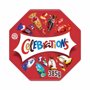 Celebrations Milk Chocolate Box Chocolate Bars Gift 385g