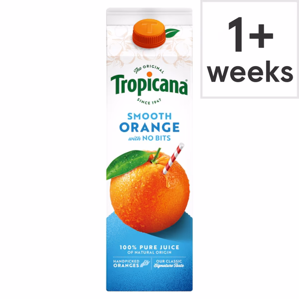 Tropicana Smooth Orange Juice 900Ml