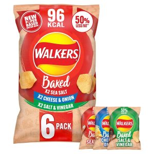 Walkers Baked Variety Multipack Crisps 6x22g